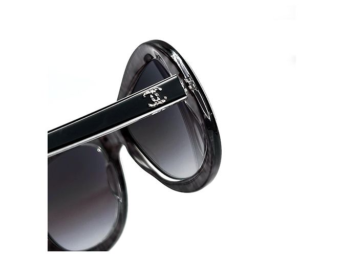 Cambon Chanel 5219 C.1312/3F 5717 135 3N Nero Silver hardware - vista 8