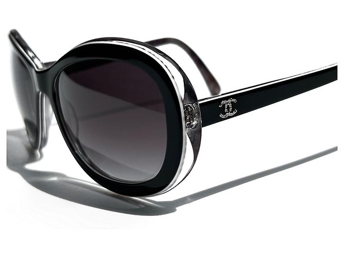 Cambon Chanel 5219 C.1312/3F 5717 135 3N Nero Silver hardware - vista 9