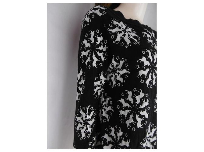 Undercover-Tunika mit Einhorn-Muster Schwarz - Ansicht 11