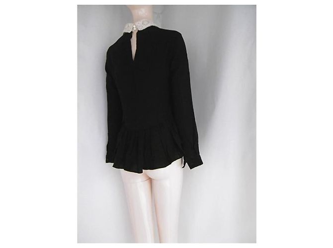 Blusa Opening Ceremony a maniche lunghe Nero Crudo - vista 2
