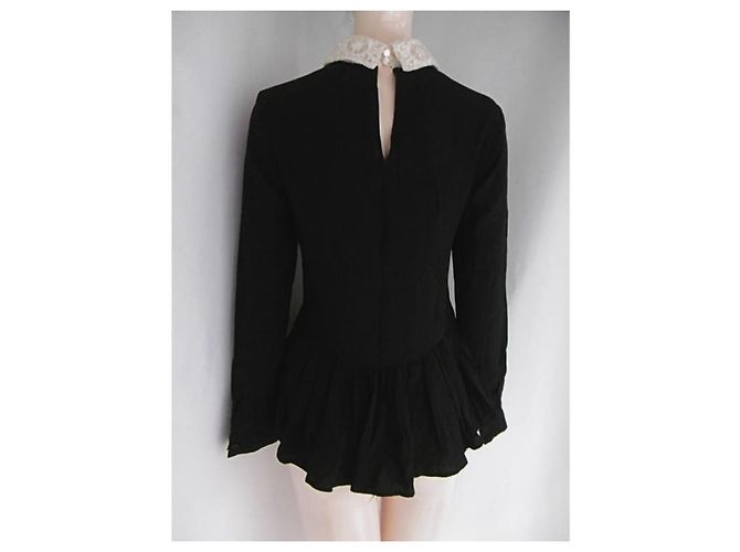 Blusa Opening Ceremony a maniche lunghe Nero Crudo - vista 4