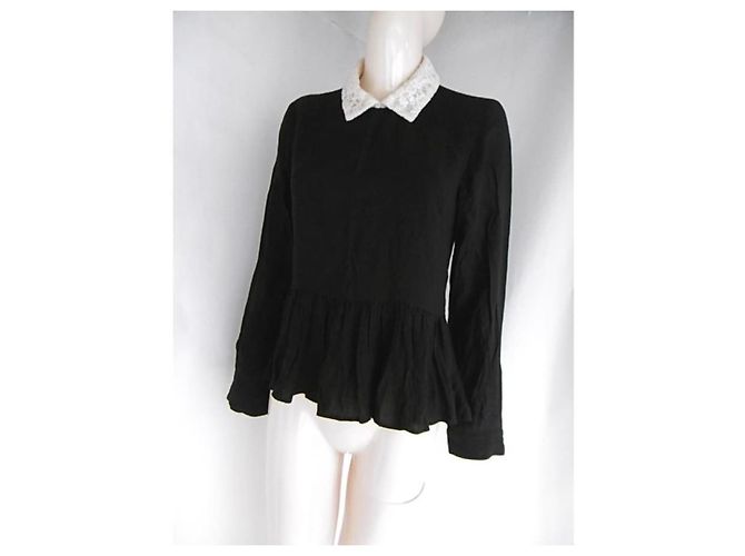 Blusa Opening Ceremony a maniche lunghe Nero Crudo - vista 7