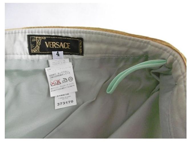 Falda con ribete dorado de Versace Gris - vista 3