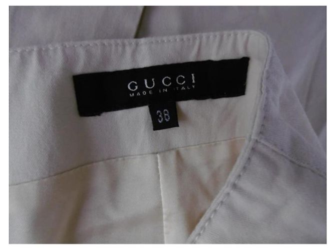Falda Gucci Crema Algodón Viscosa Crudo - vista 3