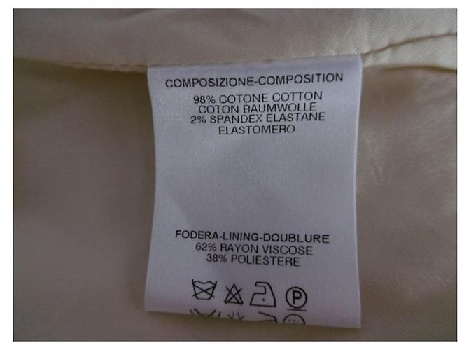 Falda Gucci Crema Algodón Viscosa Crudo - vista 4