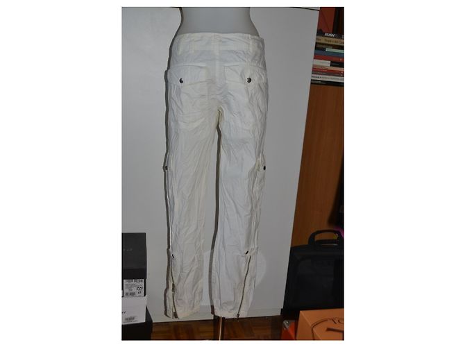 Pantalones de algodón blancos Patrizia Pepe - vista 2