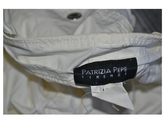 Pantalones de algodón blancos Patrizia Pepe - vista 4