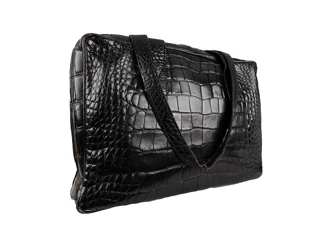 Autre Marque Borsa a spalla GFF con stampa coccodrillo Nero - vista 3