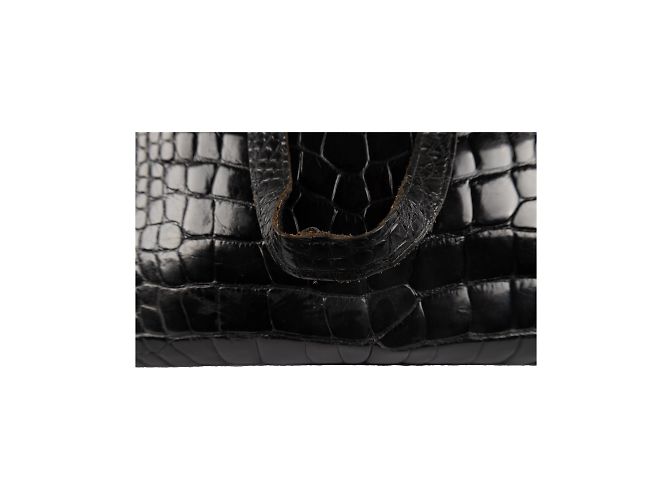 Autre Marque Borsa a spalla GFF con stampa coccodrillo Nero - vista 6