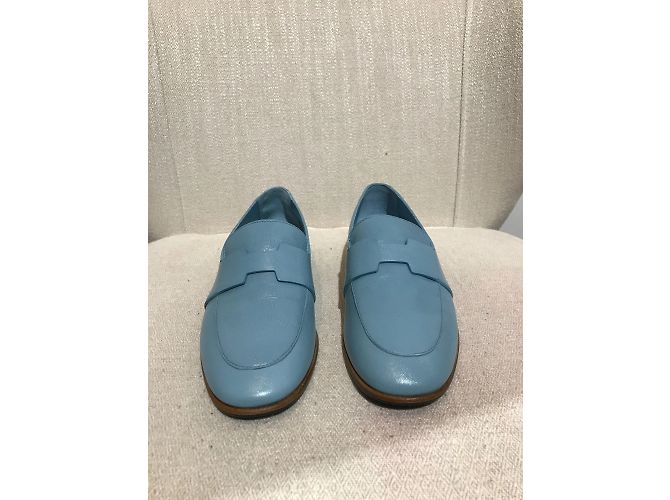 Hermès HERMES Pantoletten & Clogs T.EU 36 Leder Blau - Ansicht 2