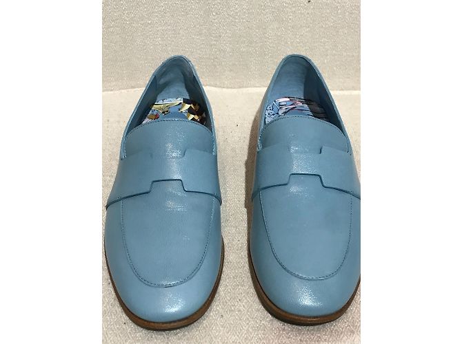 Hermès HERMES Pantoletten & Clogs T.EU 36 Leder Blau - Ansicht 3