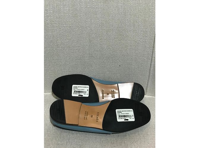 Hermès HERMES Pantoletten & Clogs T.EU 36 Leder Blau - Ansicht 7