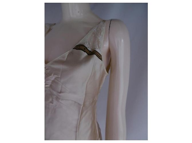 Top de seda John Galliano Beige - vista 12