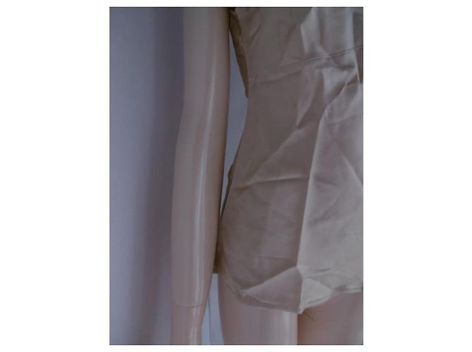 Top de seda John Galliano Beige - vista 13