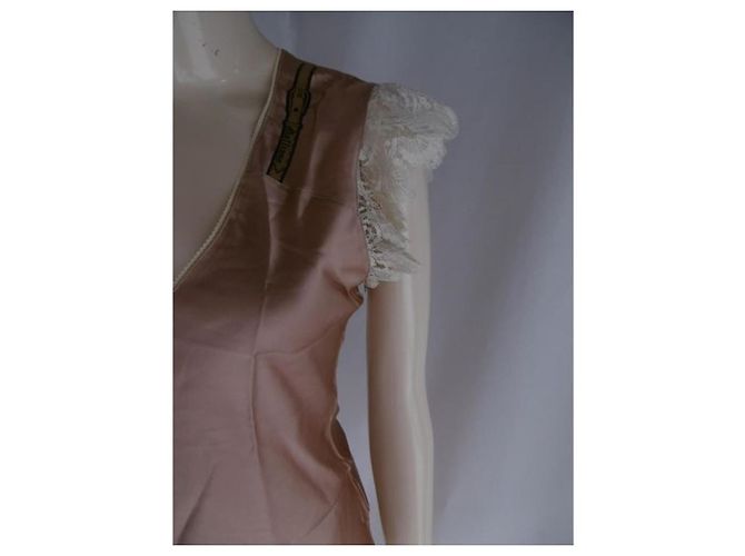 Top de seda John Galliano Bronce - vista 12