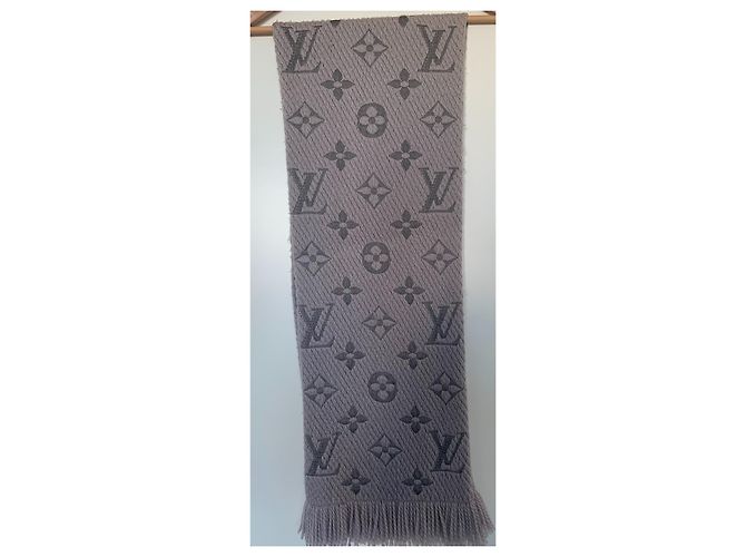 Sciarpa Logomania Louis Vuitton Grigio - vista 3