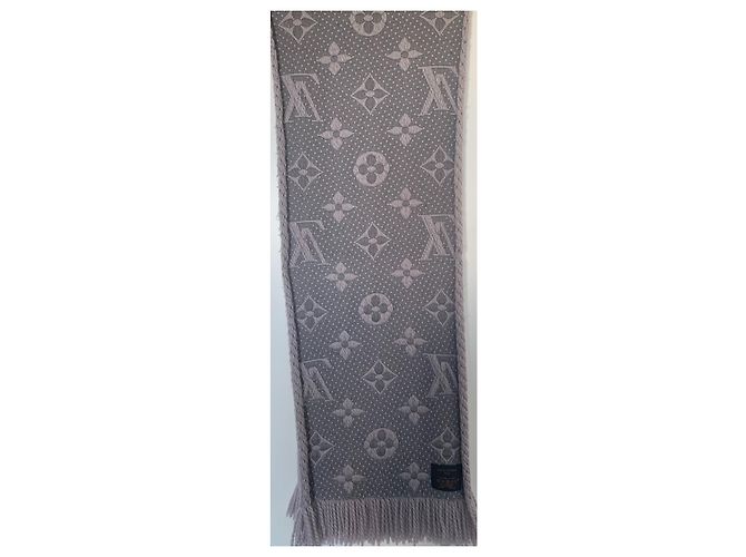 Sciarpa Logomania Louis Vuitton Grigio - vista 5