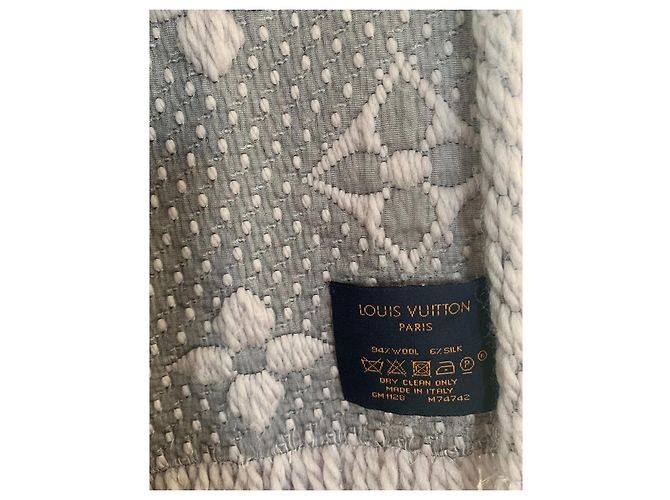 Sciarpa Logomania Louis Vuitton Grigio - vista 6