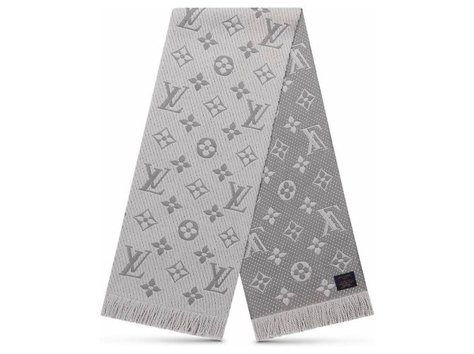 Sciarpa Logomania Louis Vuitton Grigio - vista 7