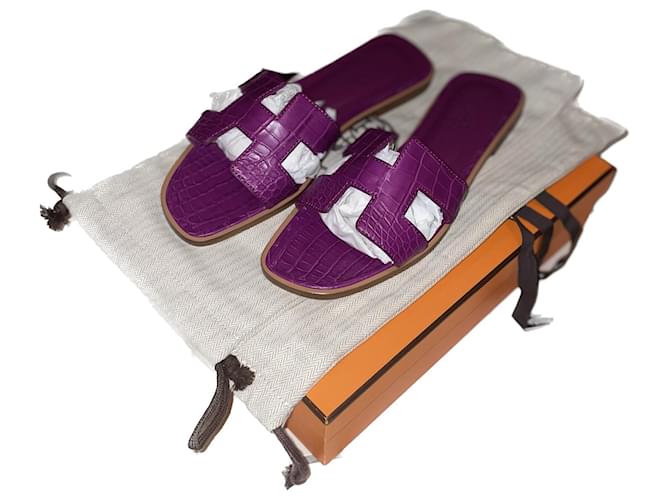 Hermès - alligatore Orano Viola scuro - vista 2