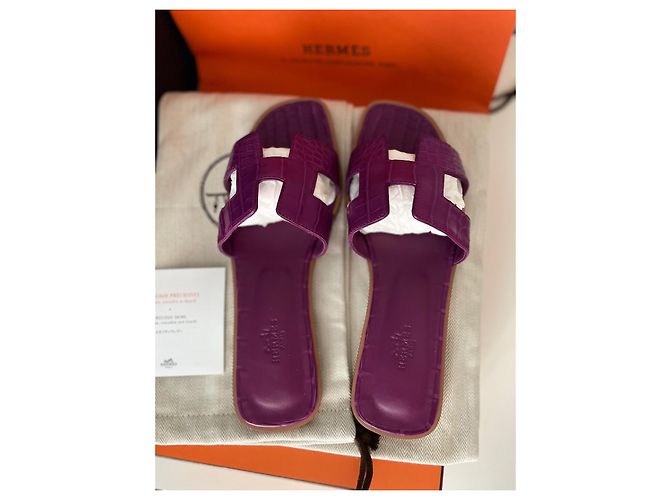 Hermès - alligatore Orano Viola scuro - vista 3