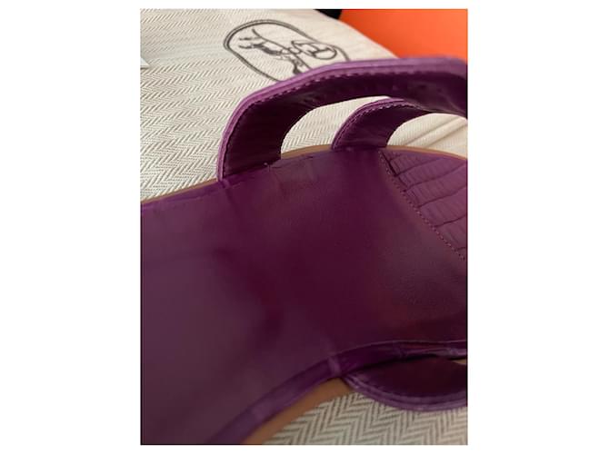 Hermès - alligatore Orano Viola scuro - vista 5