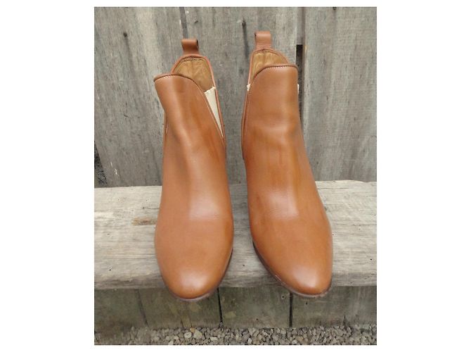 Chloé Leder Stiefeletten hellbraun Größe 40 - Ansicht 2