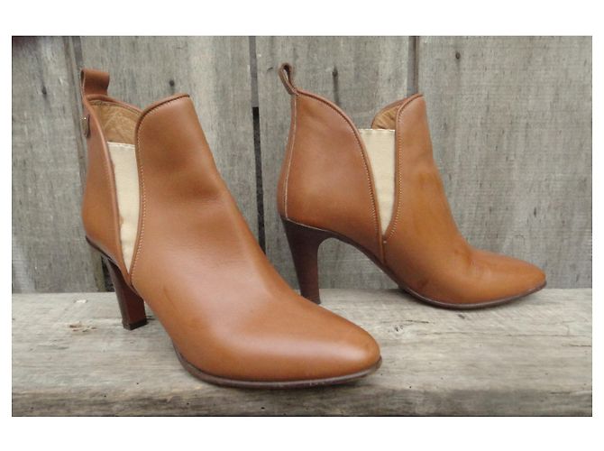Chloé Leder Stiefeletten hellbraun Größe 40 - Ansicht 4