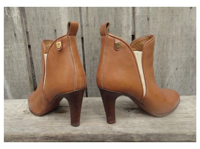 Chloé Leder Stiefeletten hellbraun Größe 40 - Ansicht 6