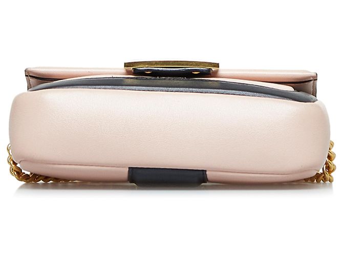 Fendi Catena Mini Baguette Rosa - vista 4