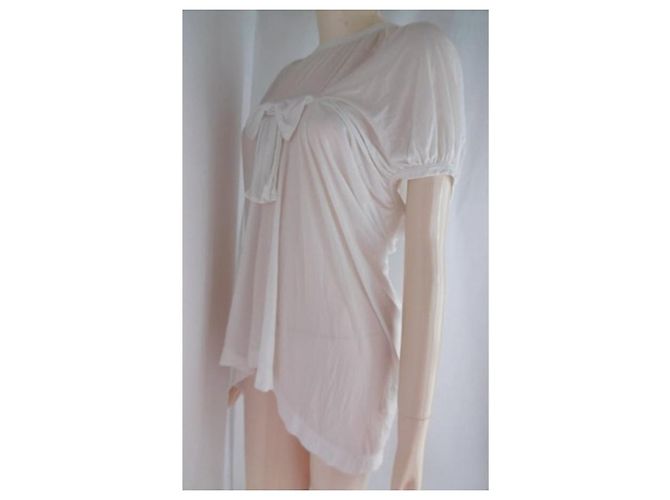 Túnica Tricot Comme des Garcons Bow Front Top Branco - vista 2