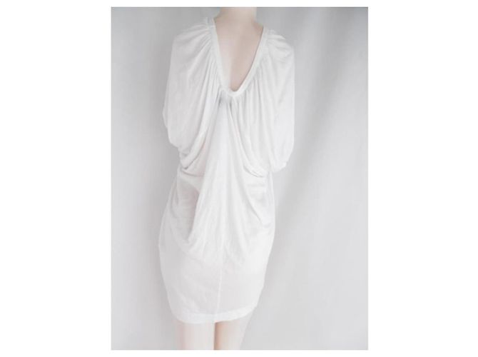 Túnica Tricot Comme des Garcons Bow Front Top Branco - vista 3