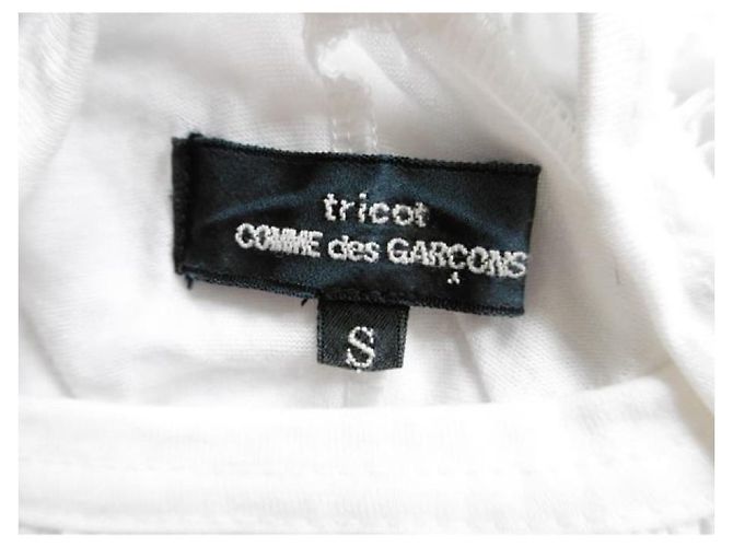 Túnica Tricot Comme des Garcons Bow Front Top Branco - vista 4