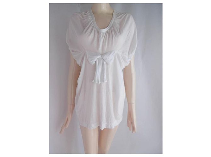 Túnica Tricot Comme des Garcons Bow Front Top Branco - vista 5