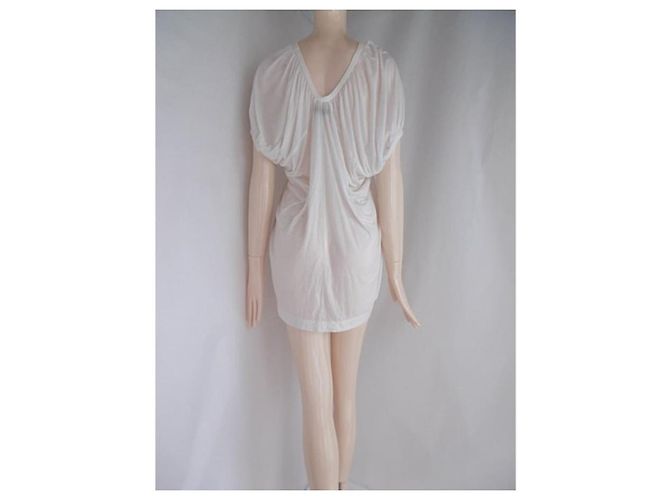 Túnica Tricot Comme des Garcons Bow Front Top Branco - vista 7