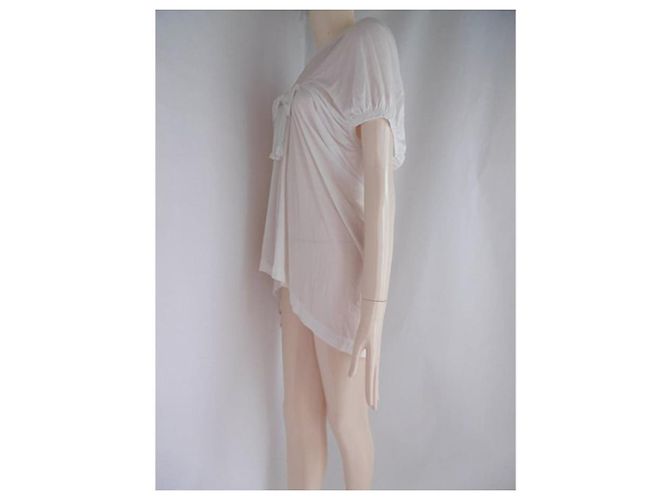 Túnica Tricot Comme des Garcons Bow Front Top Branco - vista 9