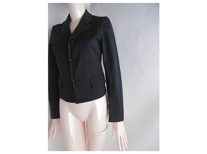 Giacca corta Comme des Garcons Grigio antracite - vista 2