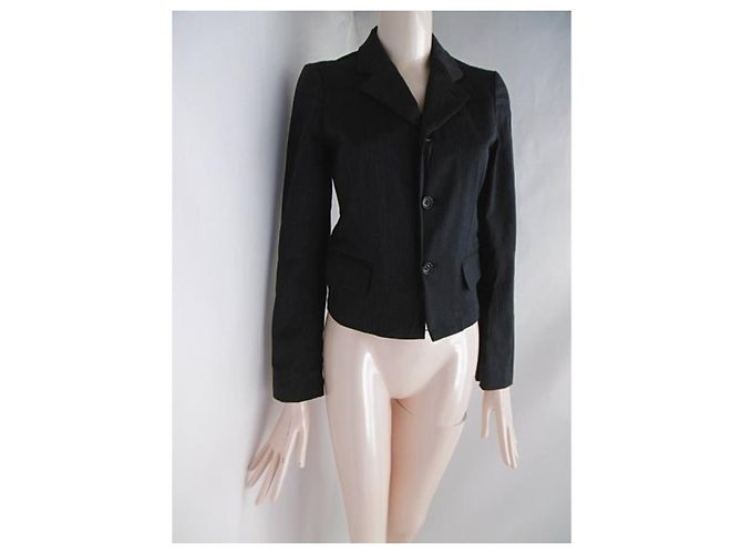 Giacca corta Comme des Garcons Grigio antracite - vista 6