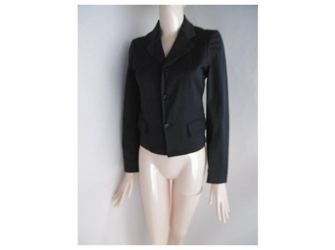 Giacca corta Comme des Garcons Grigio antracite - vista 7