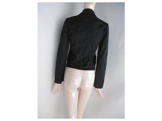 Giacca corta Comme des Garcons Grigio antracite - vista 8