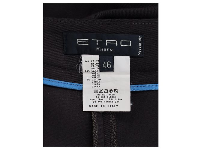 Pantalón ancho Etro en poliamida marrón Castaño - vista 3
