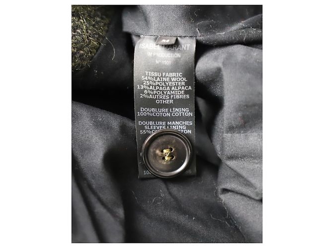 Isabel Marant Sequined Jacket in Green Wool - view 6