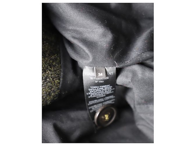 Isabel Marant Sequined Jacket in Green Wool - view 7