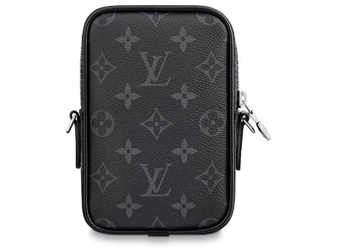Louis Vuitton Danube PM Monogramma Eclipse Grigio Tela - vista 3