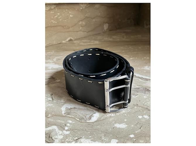 Max & Co Gürtel aus schwarzem Leder - Ansicht 2