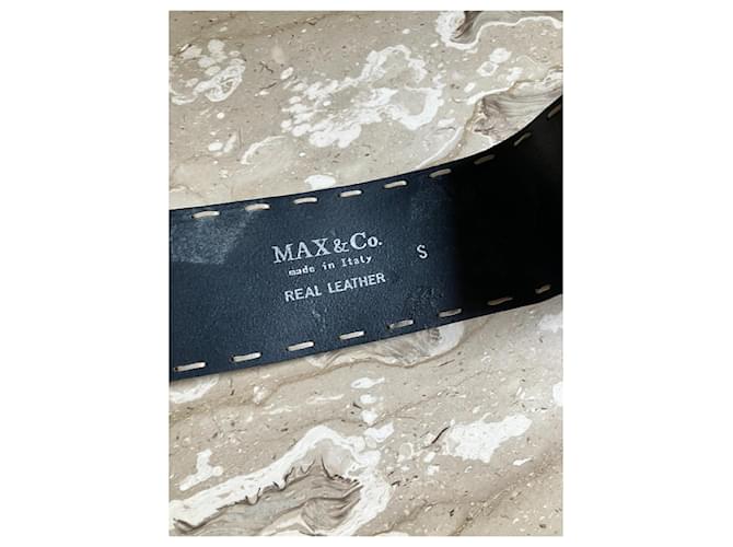 Max & Co Gürtel aus schwarzem Leder - Ansicht 4