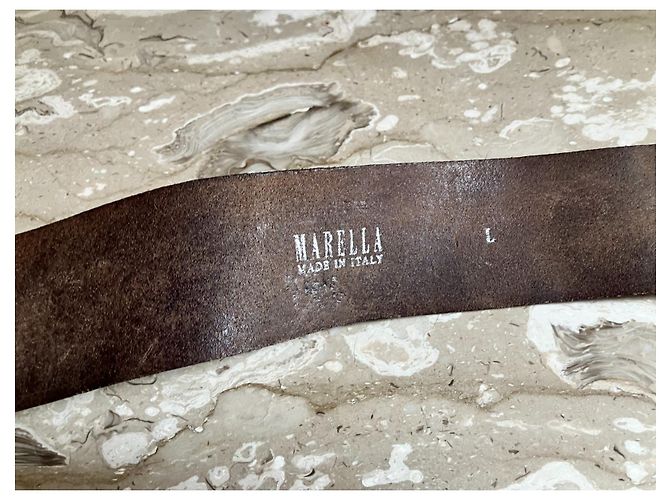 Marella Ledergürtel Dunkelbraun - Ansicht 6