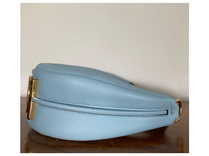 Borsa hobo Fendigraphy Fendi in pelle celeste Blu chiaro - vista 10