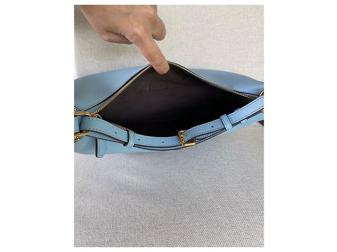 Borsa hobo Fendigraphy Fendi in pelle celeste Blu chiaro - vista 13