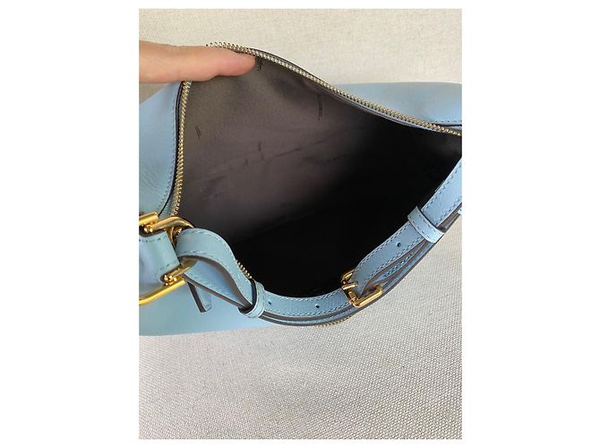 Borsa hobo Fendigraphy Fendi in pelle celeste Blu chiaro - vista 14